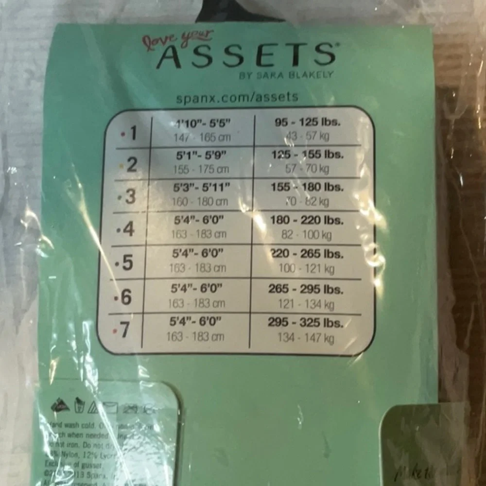 Assets By Spanx Textured Black Shaping Tights